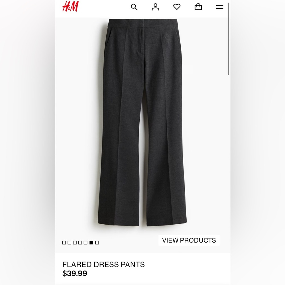 H&M Charcoal Trousers